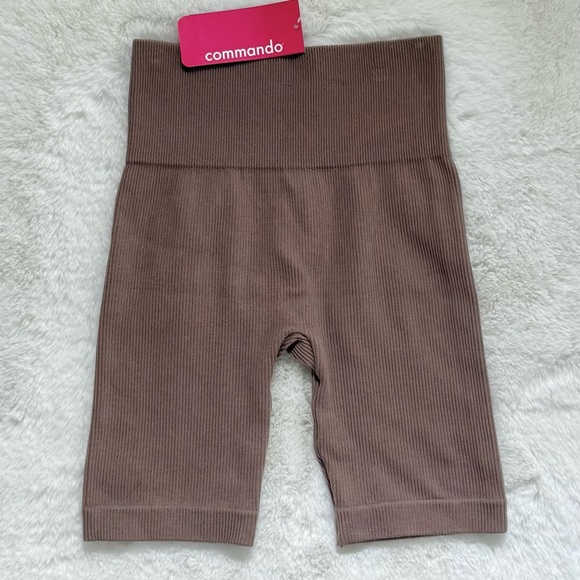 COMMANDO NWT S M Studio Rib Bike Shorts in Smoke • Ultra Luxe Ribbed Biker Short - Picture 2 of 12